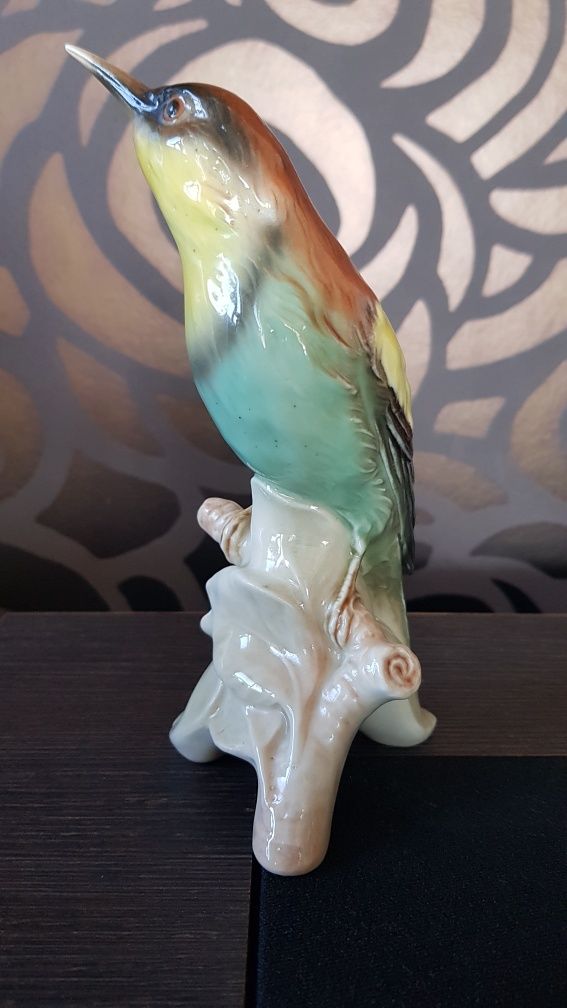 Figurka z porcelany ptak żołna Goebel