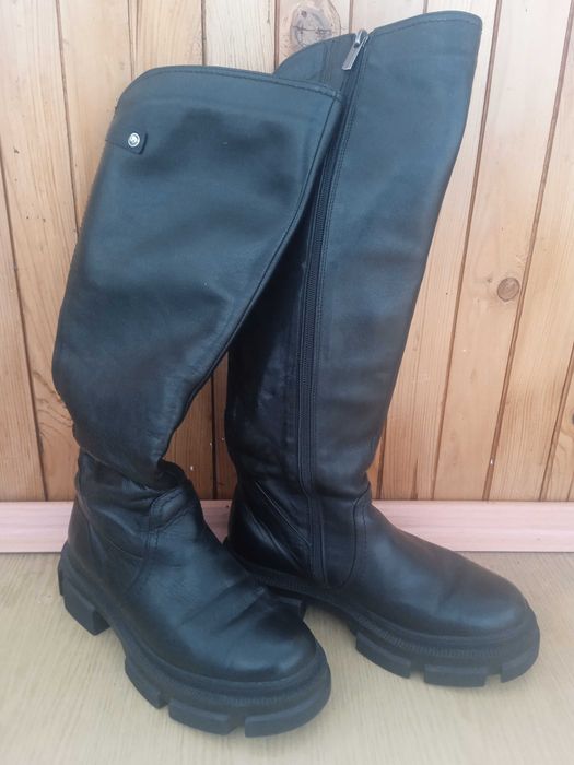 Сапоги женские зимние, цвет черный. Р.39.