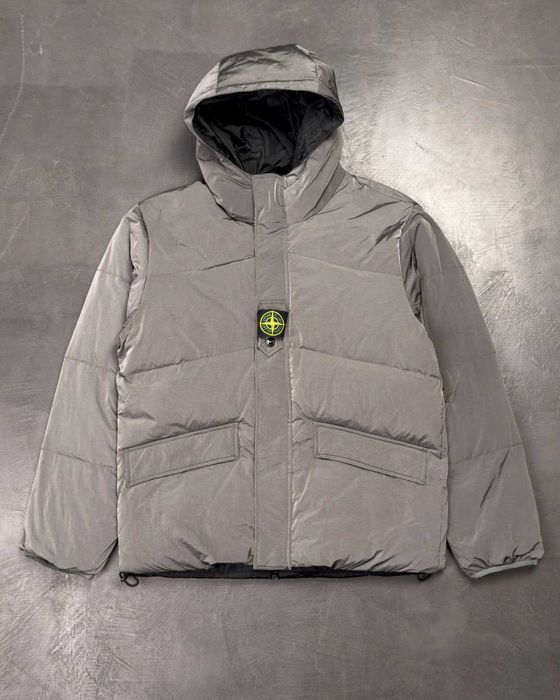 Пуховик STONE ISLAND 24FW Reversible Nylon Metal Down Jacket Grey