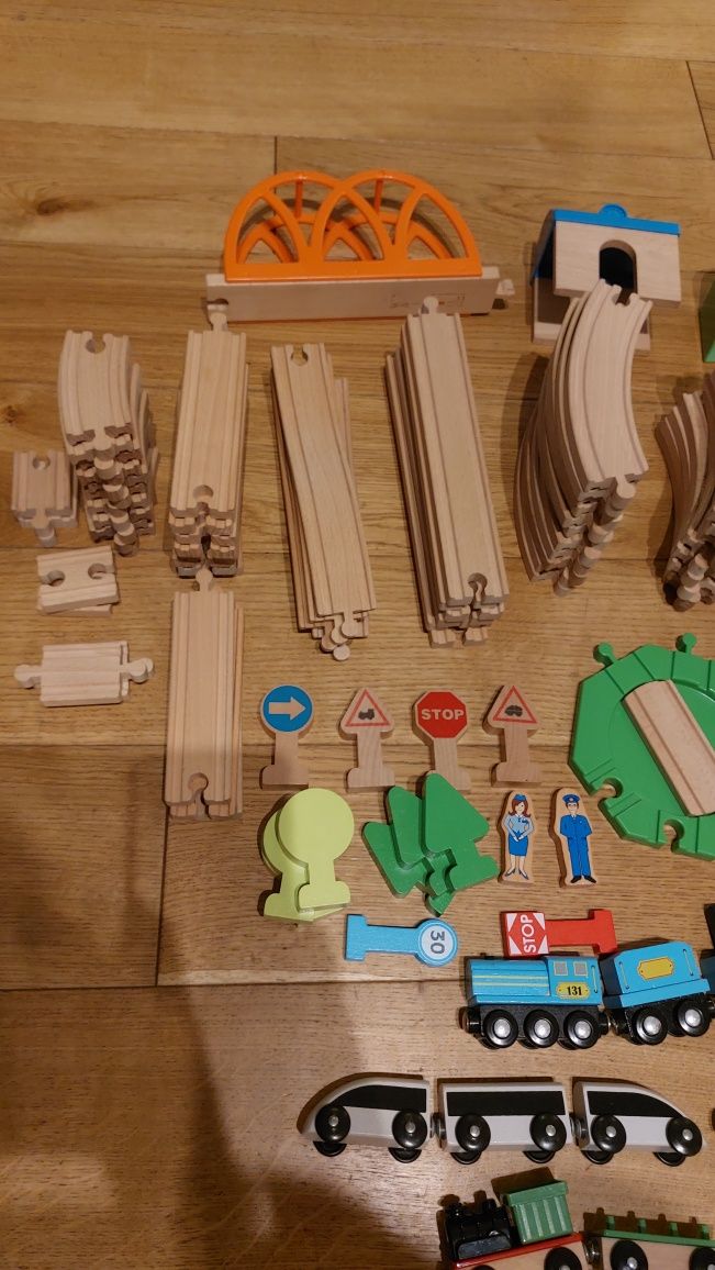 Klocki drewniane Lillabo Ikea - duży zestaw