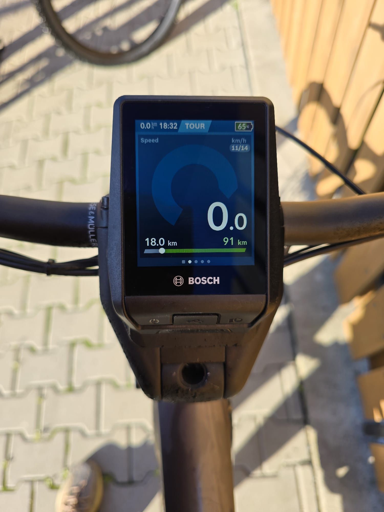 Bicicleta elétrica Riese&Muller Delite Rohloff de 14 velocidades.