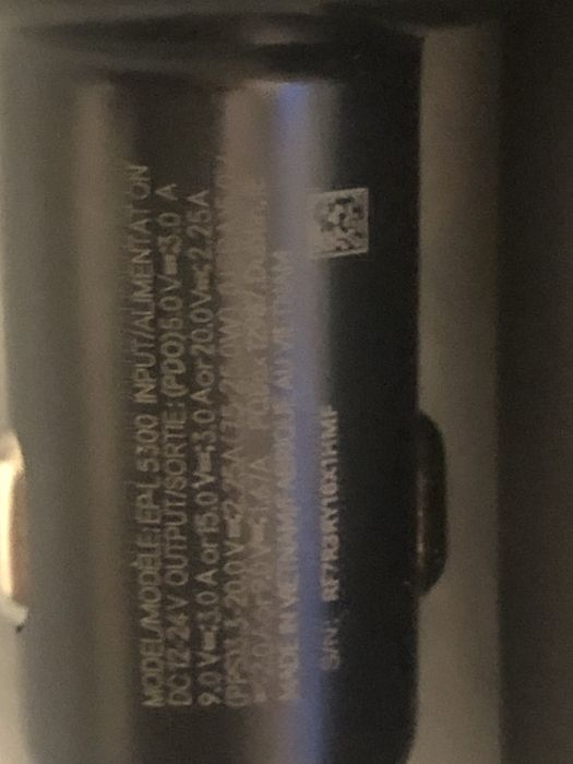 Ładowarka Oryginalna Samochodowa Samsung 60w z przewodem 1m/5A c-c box