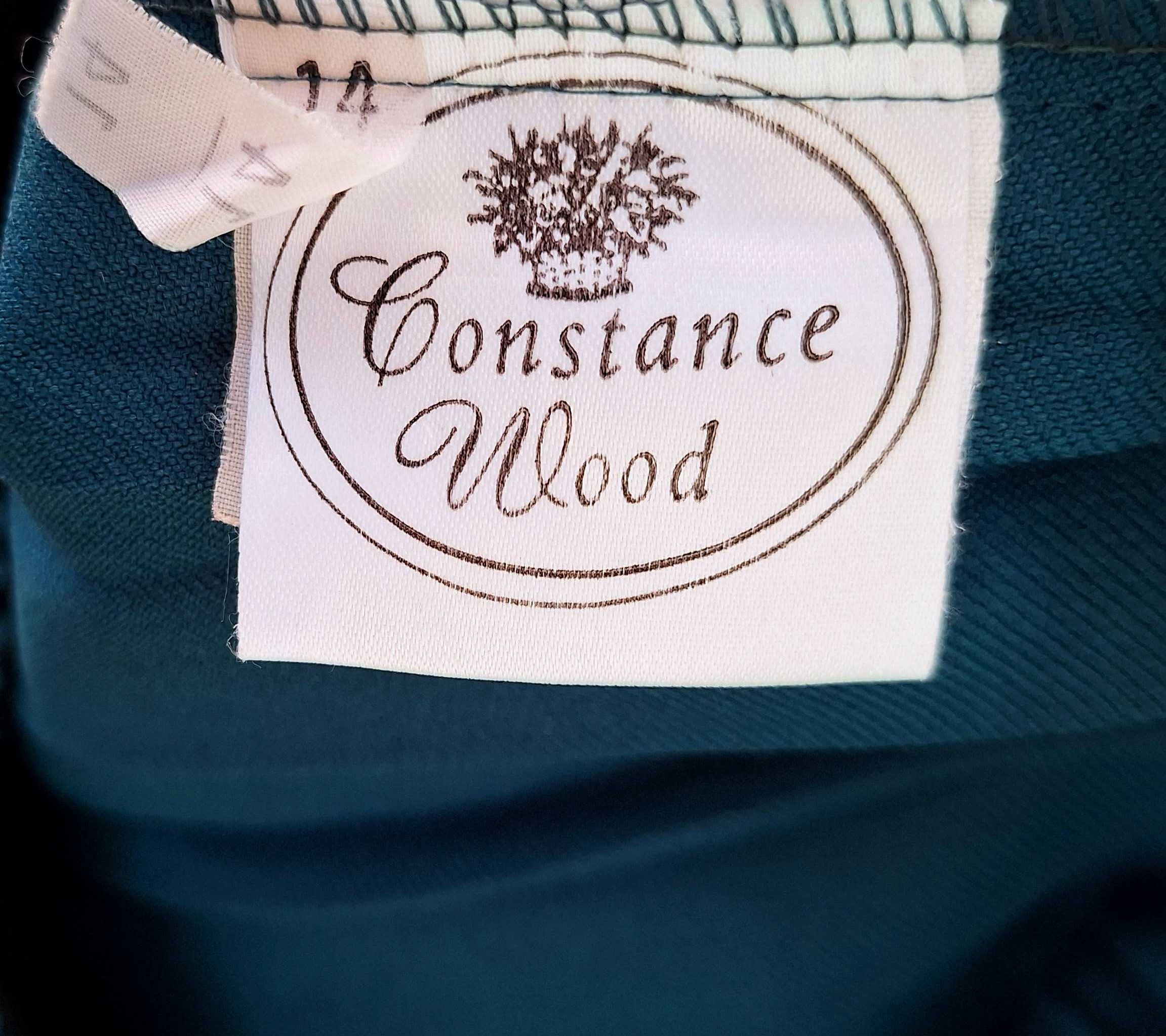 Szmaragdowa plisowana spódnica vintage retro Constance Wood
