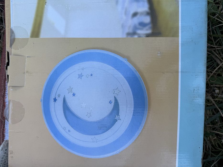 Дитячий настінний нічник зі скла