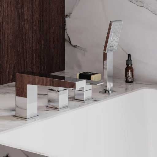 Bateria Wannowa 4-otworowa OMNIRES FR7132CR CHROM