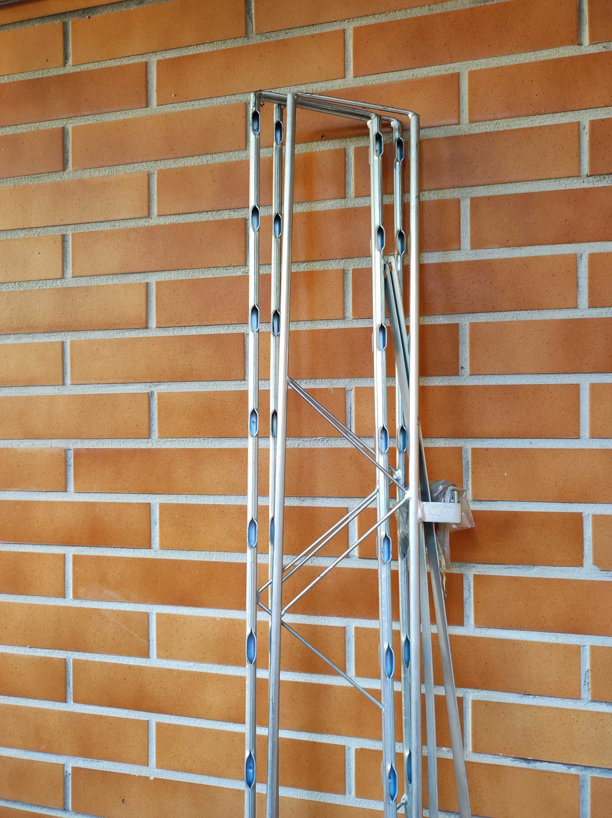 Garrafeira metálica 200 garrafas galvanizada