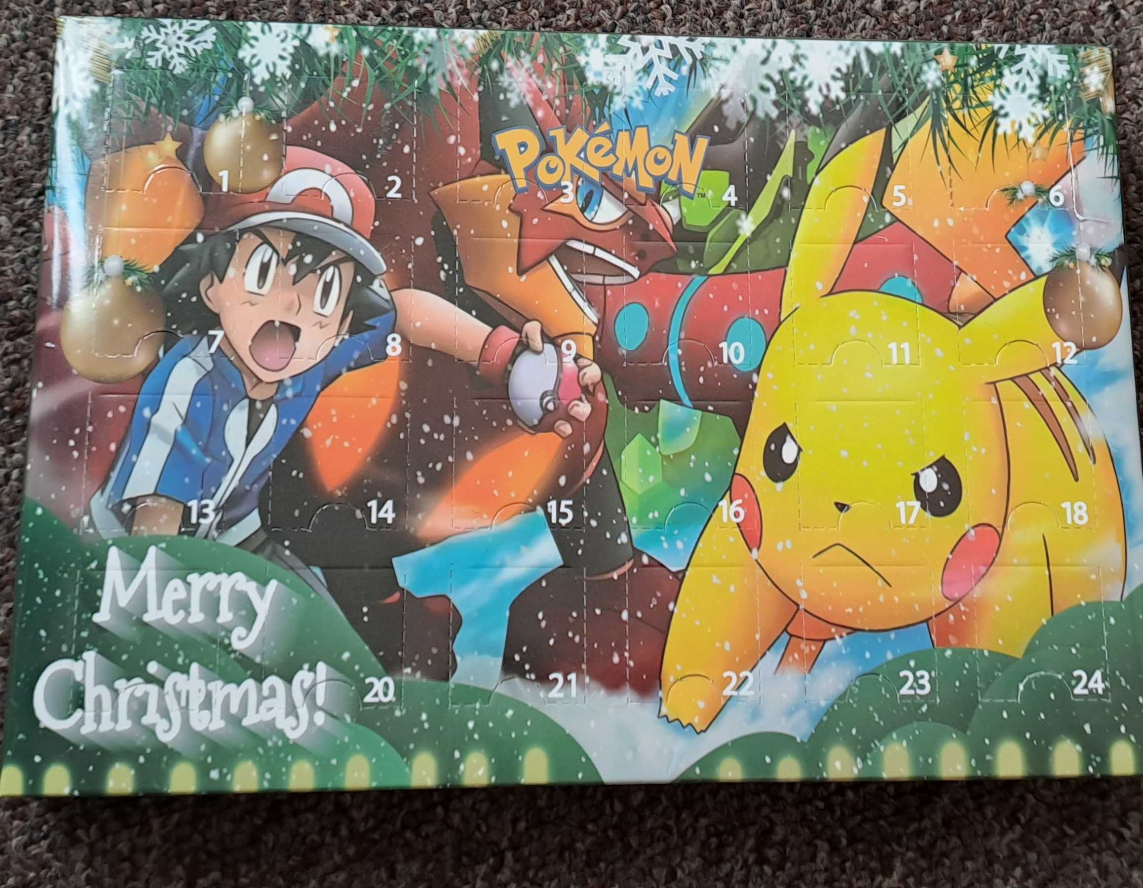 Kalendarz adwentowy pokemon Ash Pikachu 24 szt. Zestaw