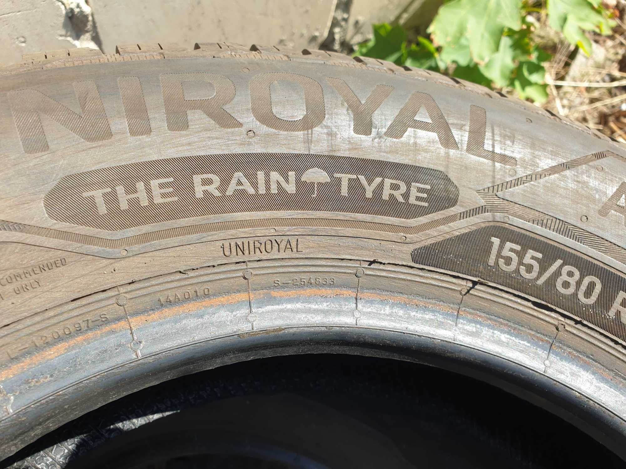 Opony 155/80/13 Uniroyal - Całoroczne - 4x 7,5mm - 2023r.