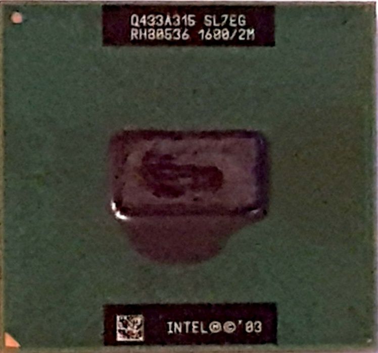 Processador CPU Intel Pentium M 725 1.6 Ghz p/portátil c/dissipador