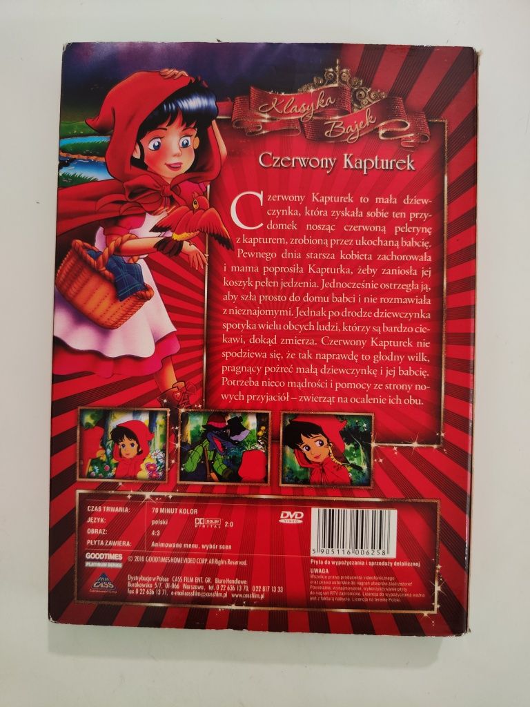 Klasyka Bajek Czerwony Kapturek - płyta DVD