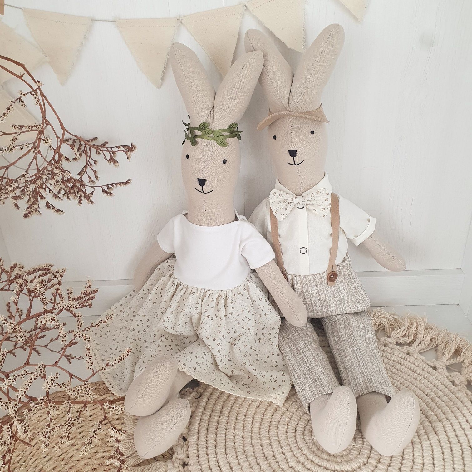 Lalka Królik Tilda Maxi 65/105cm Handmade