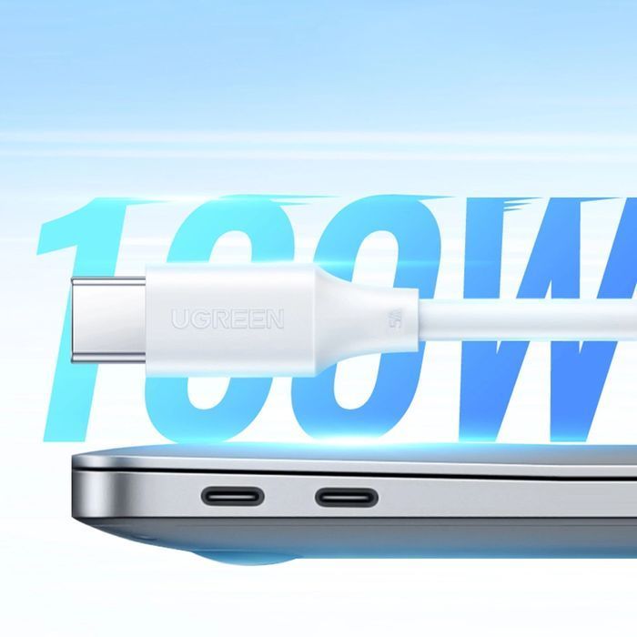 Kabel Ugreen US562 USB-C / USB-C PD 100W 0.5m - biały