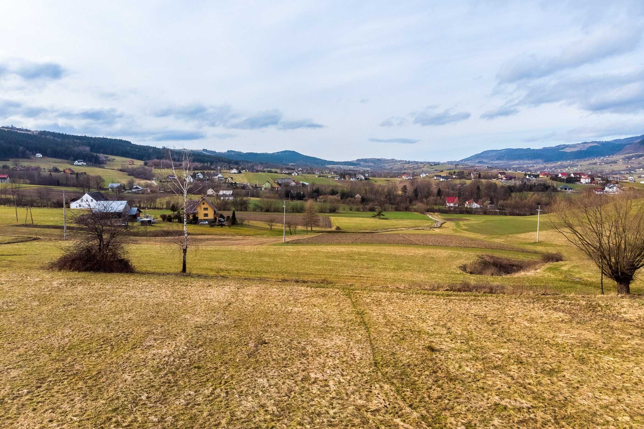 9,5 ara budowlana, Męcina, 15 min do Sącza lub Limanowej