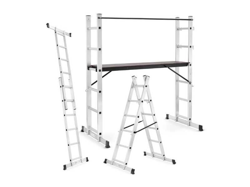 Rusztowanie aluminiowe drabinowe podest HIGHER 2x6 drabina 3w1 II Gat