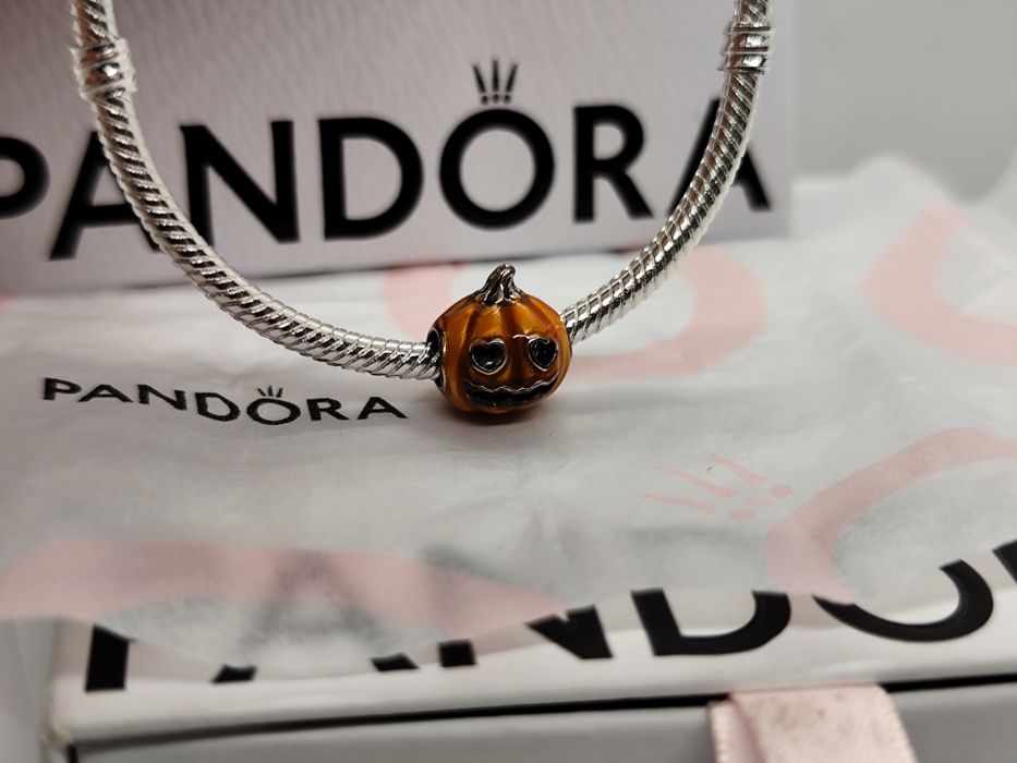 Conta abóbora para pulseira