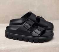 Акція !Женские кожаные шлепанцы Биркеншток Birkenstock Chunky