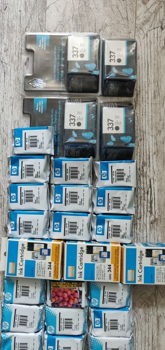 HP 343 344 337 338 картридж принтер цветной чёрно-белый