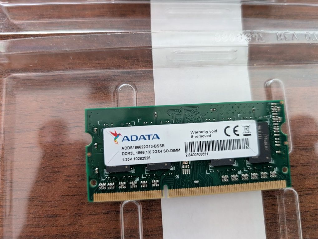 Pamięć RAM 2x4GB. PC3L-12800S dwie sztuki i jedna 2GB gratis