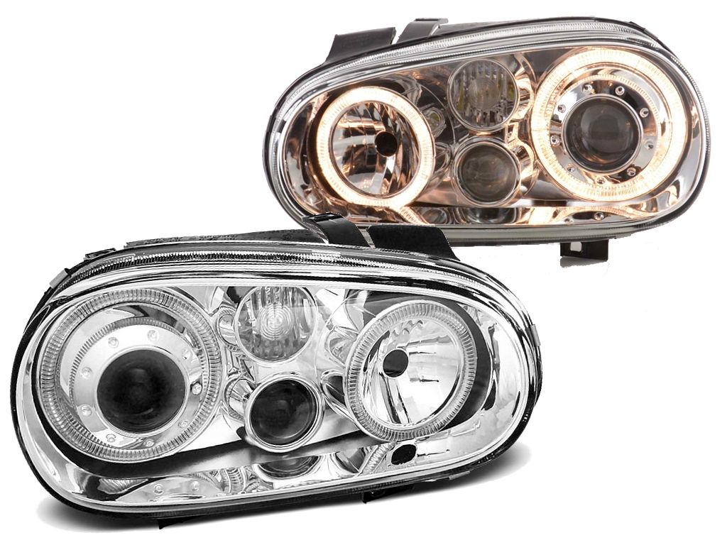 Lampy Reflektory VW GOLF IV 4 RINGI + HALOGENY