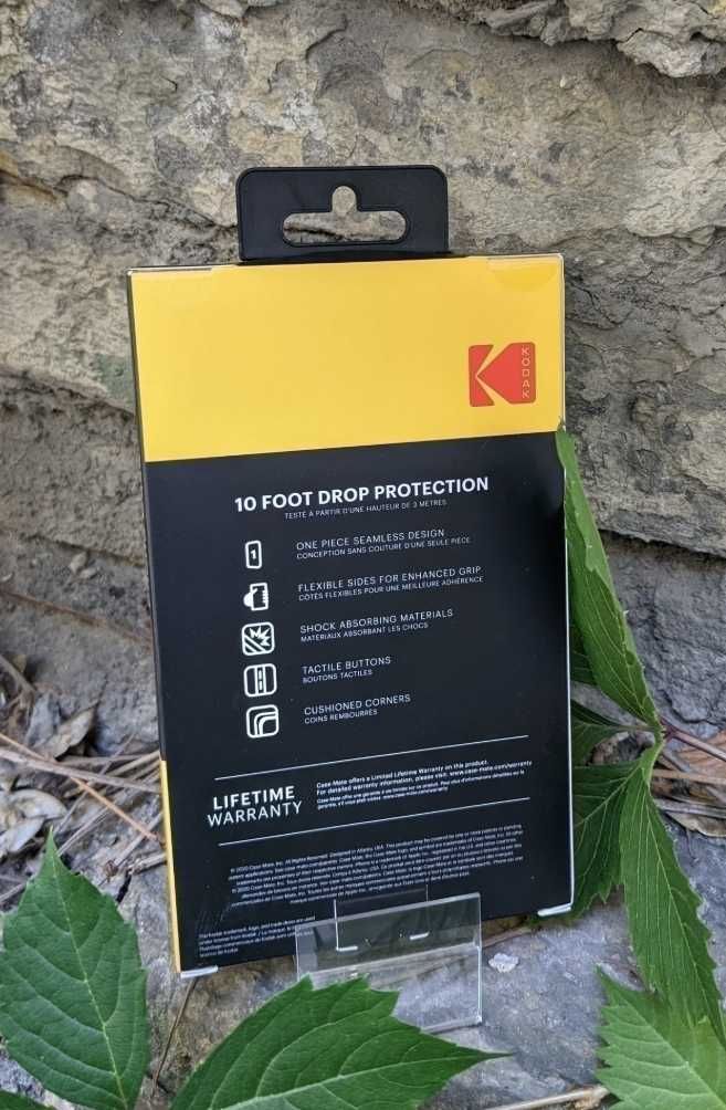 Преміум чохол для iPhone 12 mini - фірмовий Kodak чорний матовий чехол