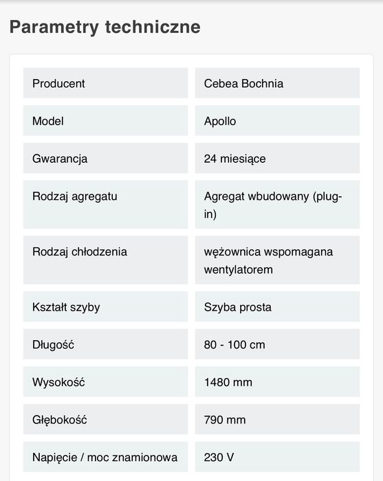 Konserwator do lodów