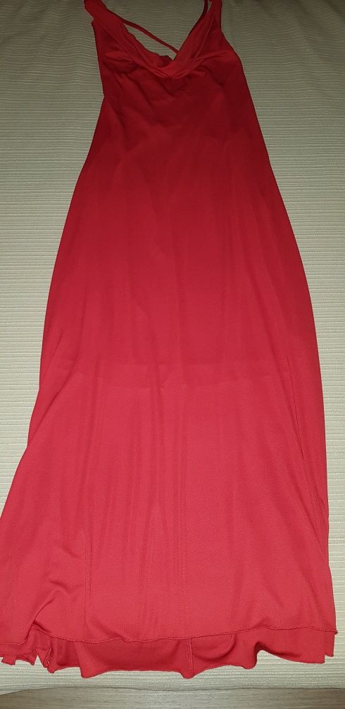 Vestido vermelho comprido