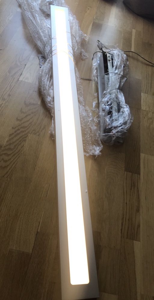 Trio Silas lampa wisząca 115cm LED 3000K DOTYKOWA, aluminium NOWA biał