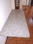 Bancada Granito Pedras Salgadas + mesa madeir
