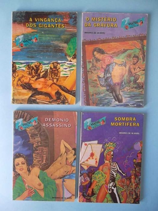 Banda desenhada erótica / terror "VULTOS NAS TREVAS" (anos 80)