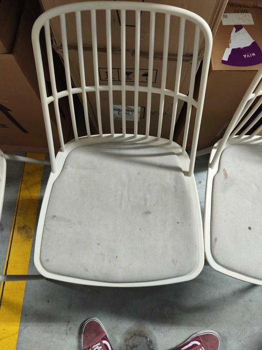 6 cadeiras Sklum em polipropileno e aço