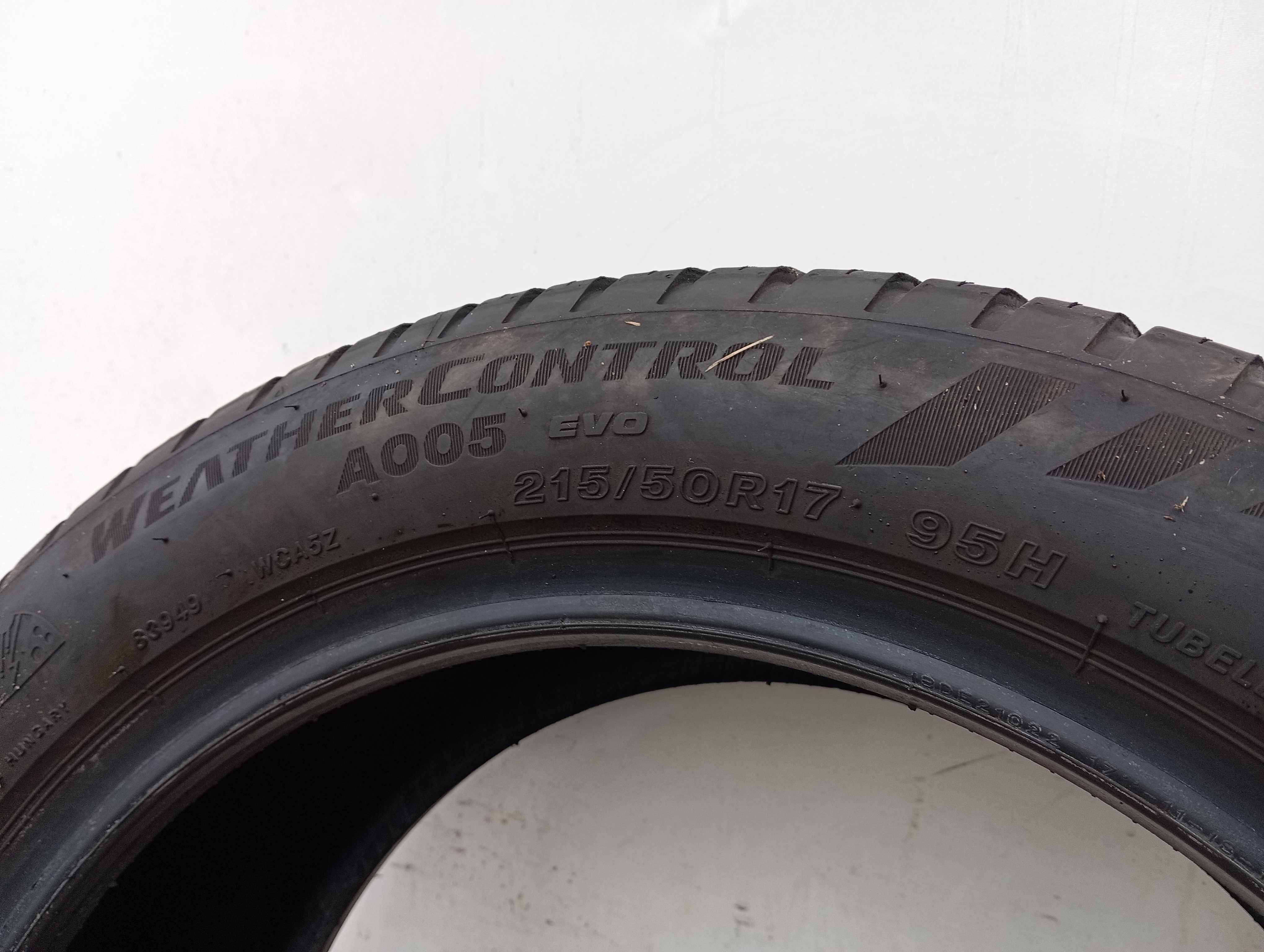 1x 215/50 R17 95H Bridgestone Weather Control A005 Evo 2022r 6,0mm