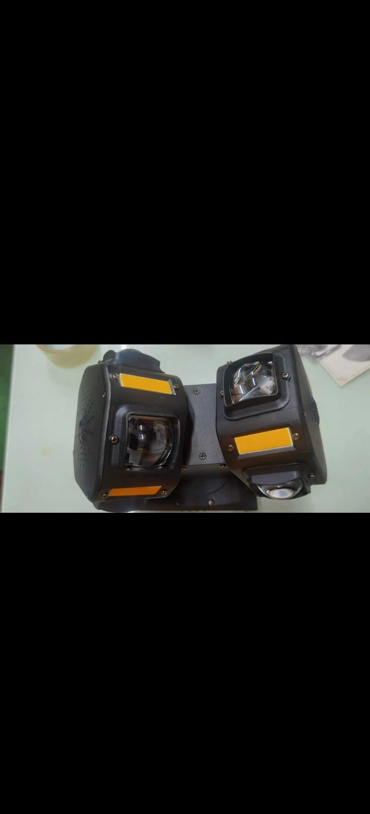 Cabeça dupla led dj