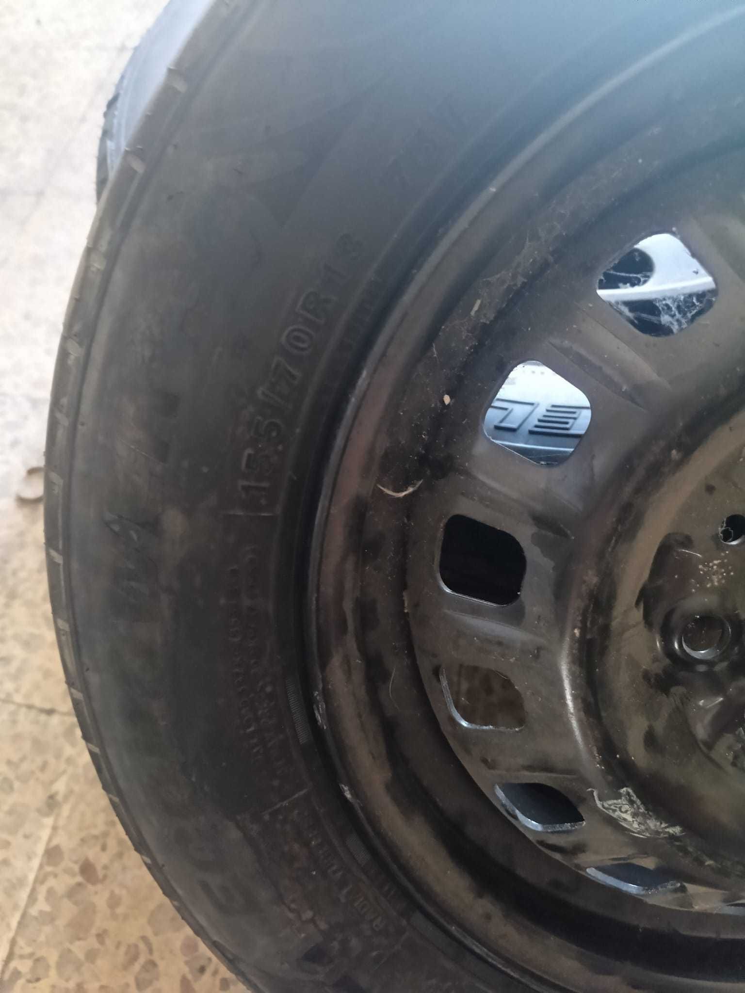 jante e pneu 4x100/4x98