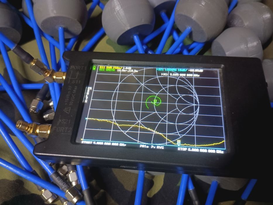 FPV антена конюшина LHCP 4.9 - 6.0 ГГц
