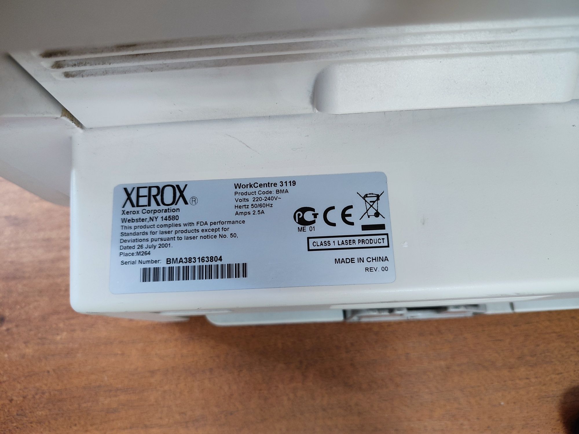 Продам БФП  xerox workcentere 3119,