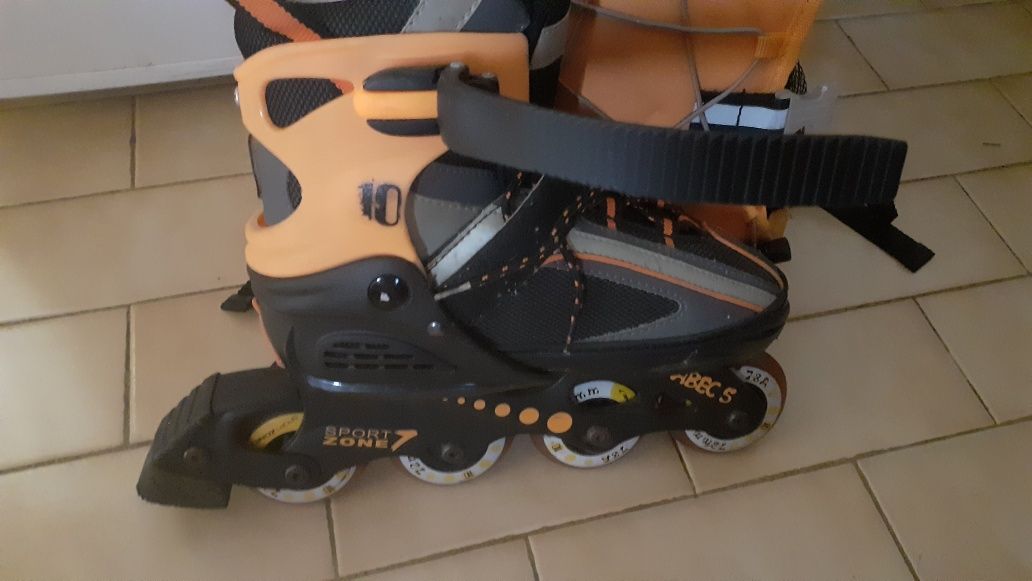 Patins em linha em ótimo estado