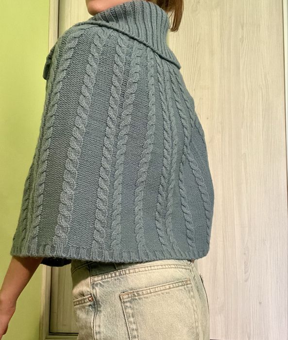 Niebieskie ponczo M