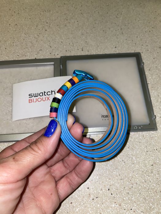 Pulseiras Swatch Rosa e Azul