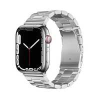 Pasek Bransoleta Metal Fa10 Do Apple Watch 42/44/45/49Mm Srebrny
