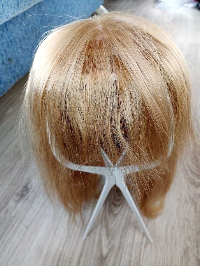 Blond peruka włosy naturalne
