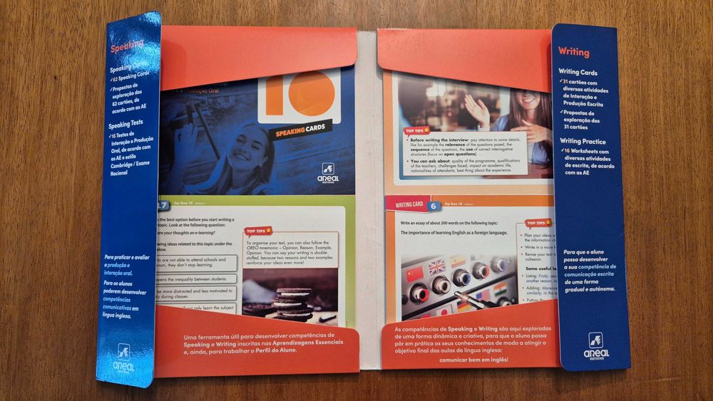 Vendo Pasta de Materiais Speaking & Writing TOP TEEN 10 - NOVO, SELADO
