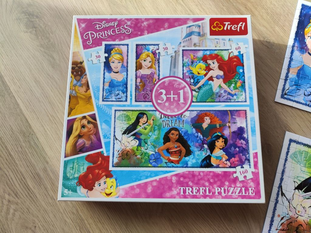 Puzzle Disney księżniczki - 3+1