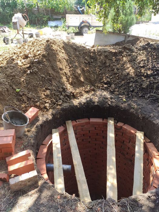 Сливные и переливные ямы под ключ, траншеи, фундаменты, стяжки