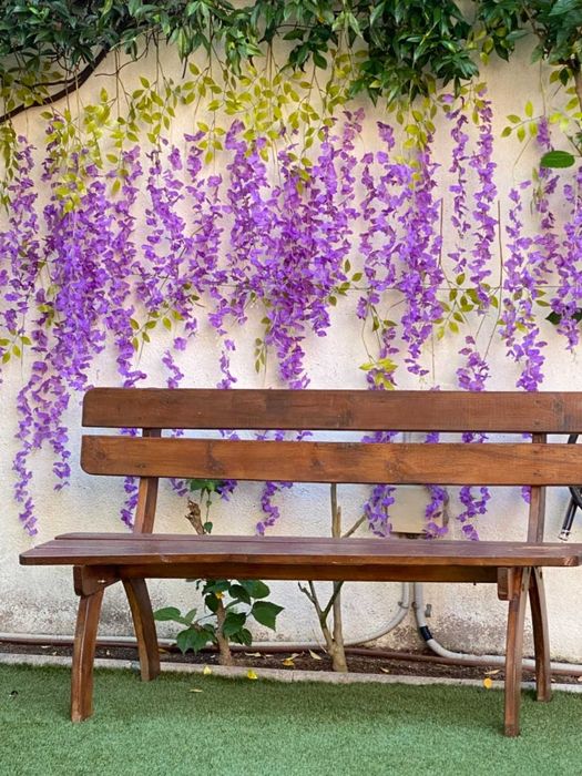Wisteria glicynia sztuczna girlanda kwiatowa dekoracja 12 sztuk