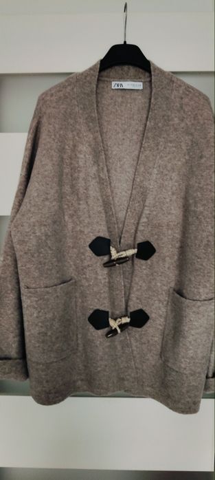 Sweterek kardigan oversize zara