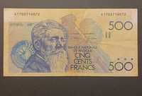 500 franków banknot Belgia lata 1982 do 1997
