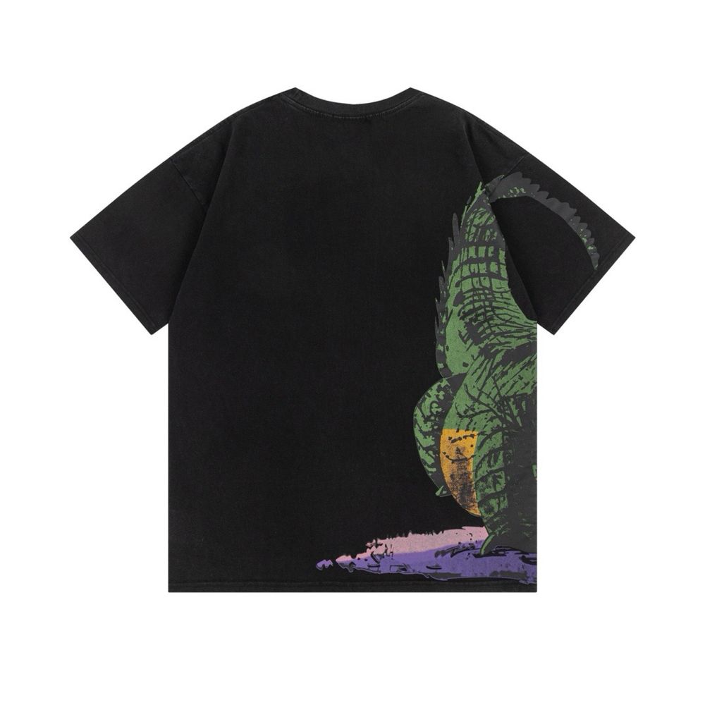 OFF-white с крокодилом футболка мужскпя оверсайз унисекс черная белая