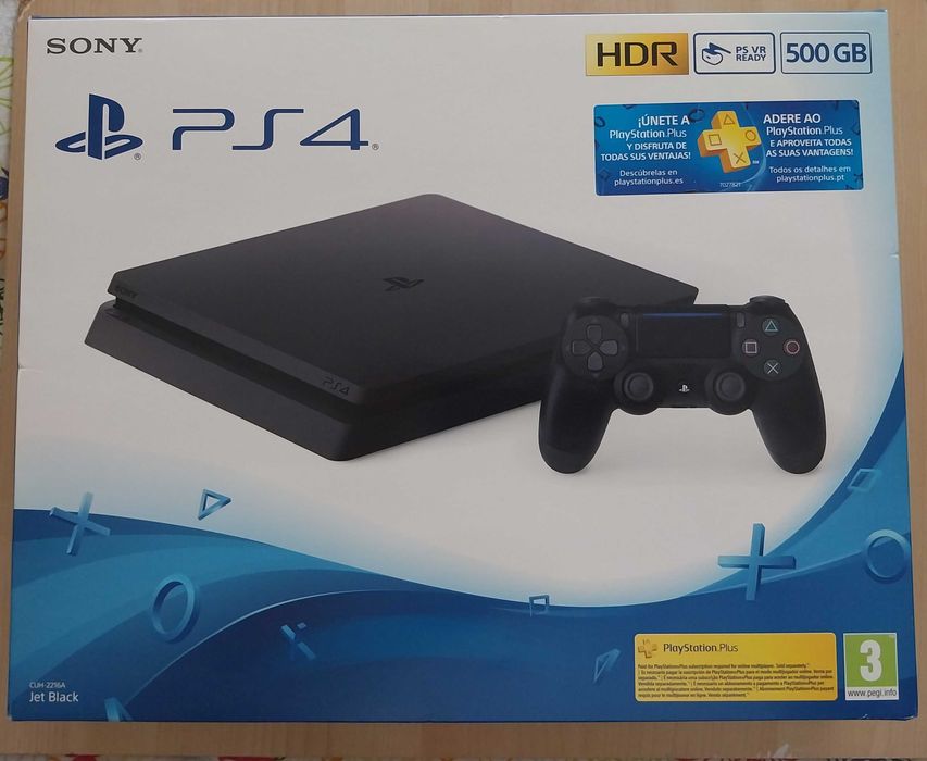 Consola Playstation PS4 Slim 500GB com 1 Comando