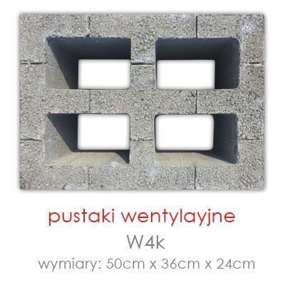 Pustak kominowy wentylacyjny W4k- wentylacja komin - WYSYŁKA GRATIS