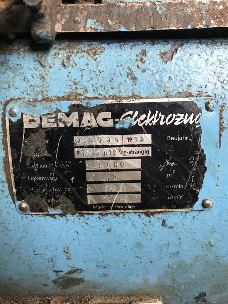 Тельфер Demag P1640 8000кг електротельфер, кран балка